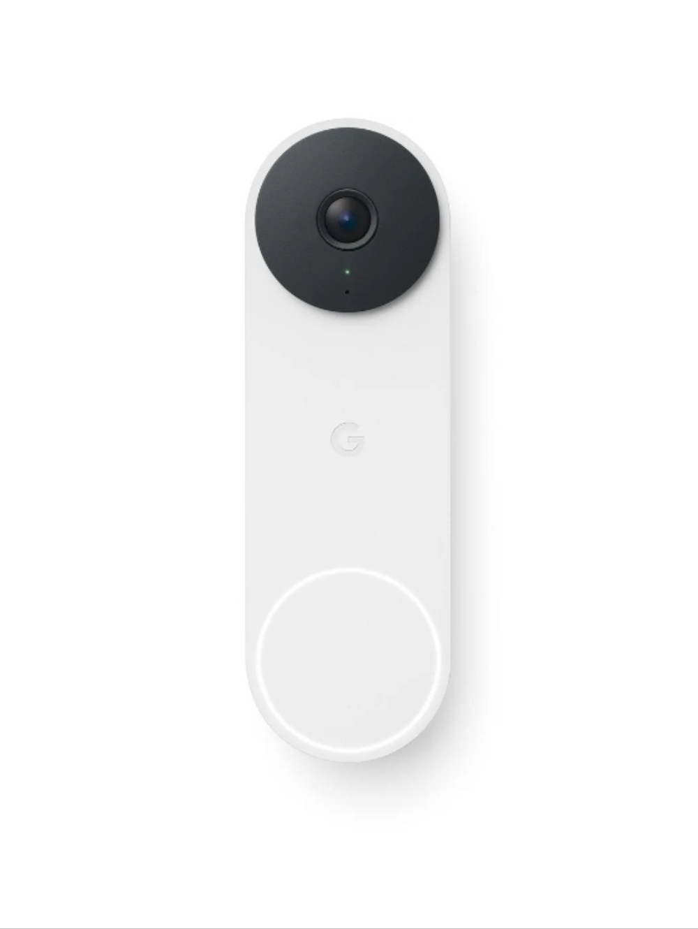 google smart video doorbell — white and black